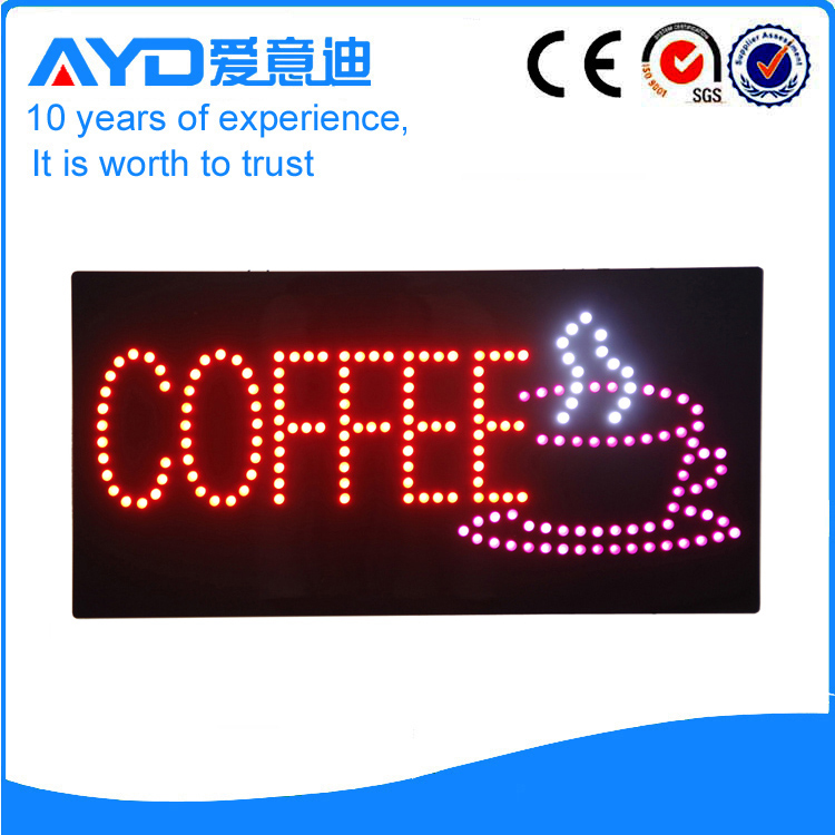 Indoor Good Design LED Coffee Signs For Sale