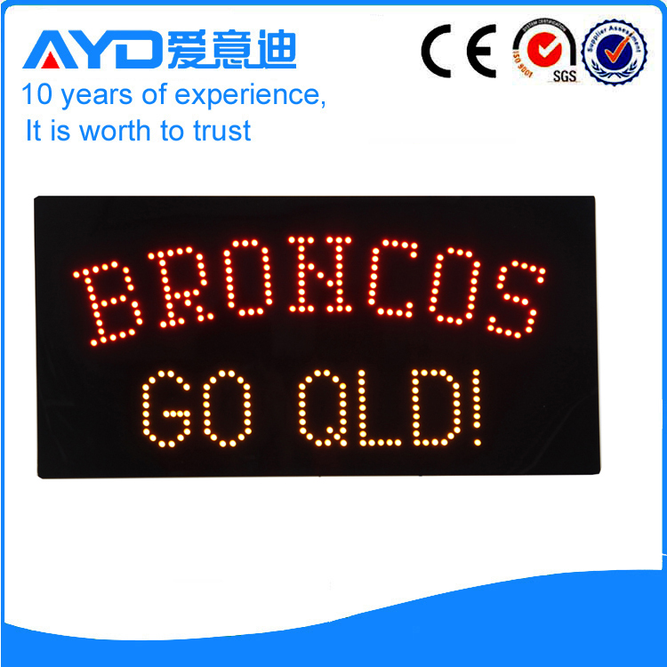 Indoor Good Price LED Broncos Sign