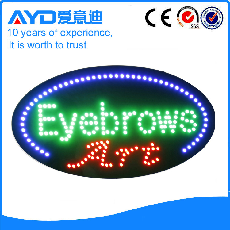 AYD Good Price LED Eyebrows Sign