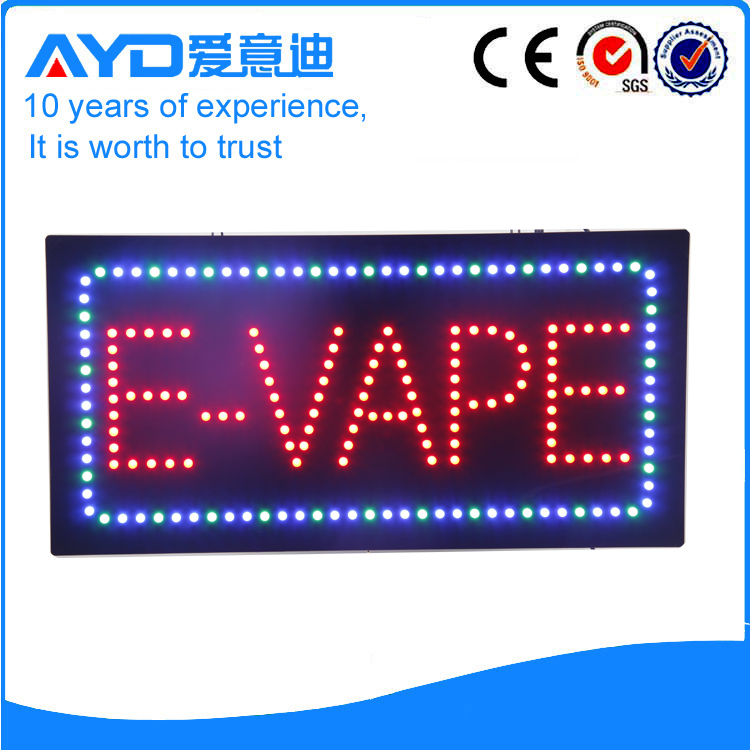 AYD Good Price LED E-Vape Sign