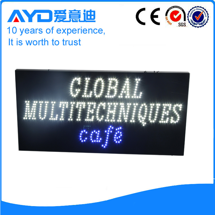 AYD LED Global Multi Technique Cafe Sign