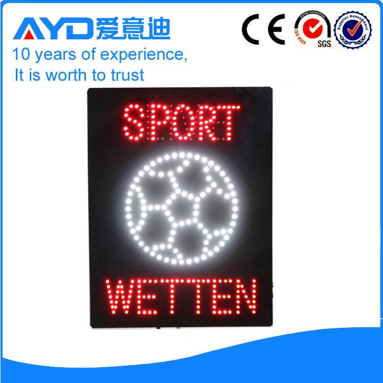 AYD Good Design LED Sport Wetten Sign