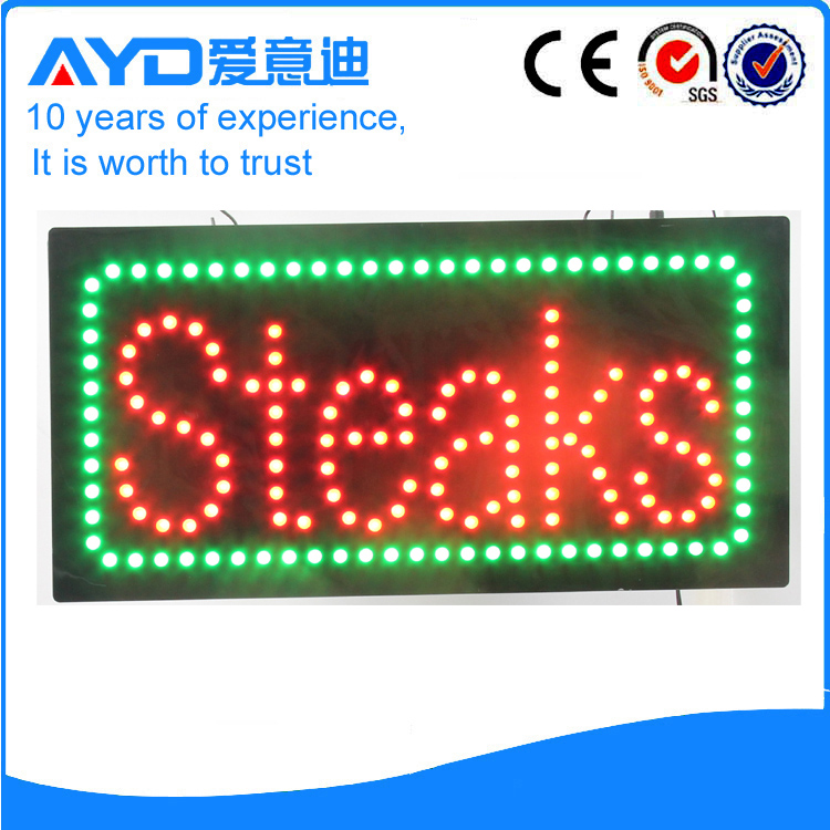 AYD Good Design LED Steaks Sign