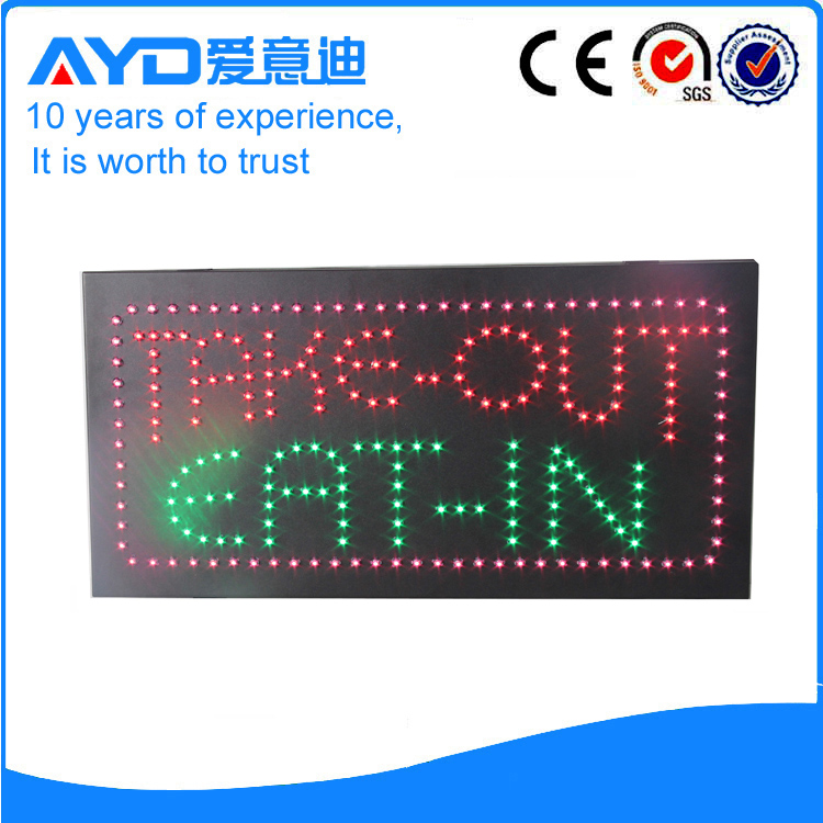 AYD LED Take-out Eat-in Sign