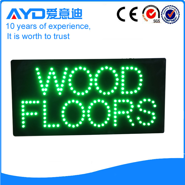 AYD LED Wood Floors Sign