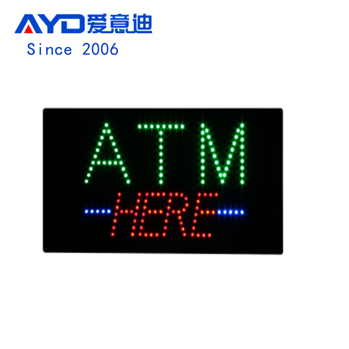 AYD LED Bright ATM Here Signs For Sales