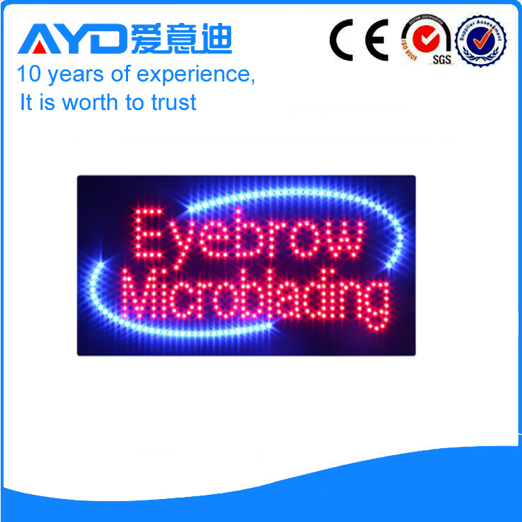 AYD Good Price LED Eyebrow Microblading Sign