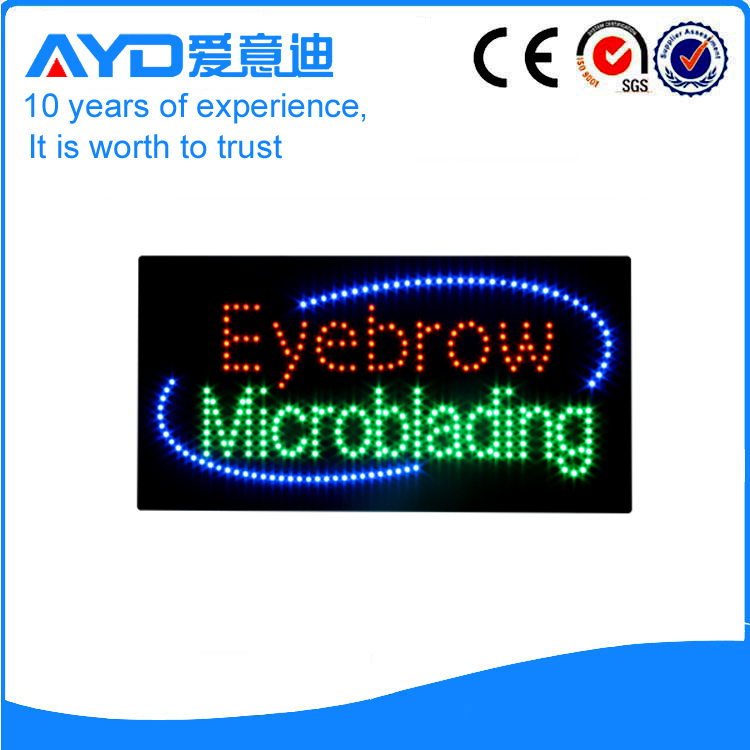 AYD Green LED Eyebrow Microblading Sign